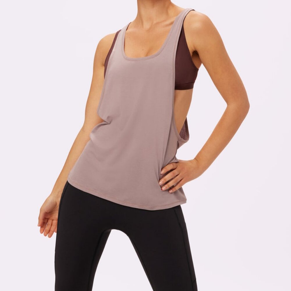 Parade New:Cotton everyday racer tank (Size Small Sandcastle)